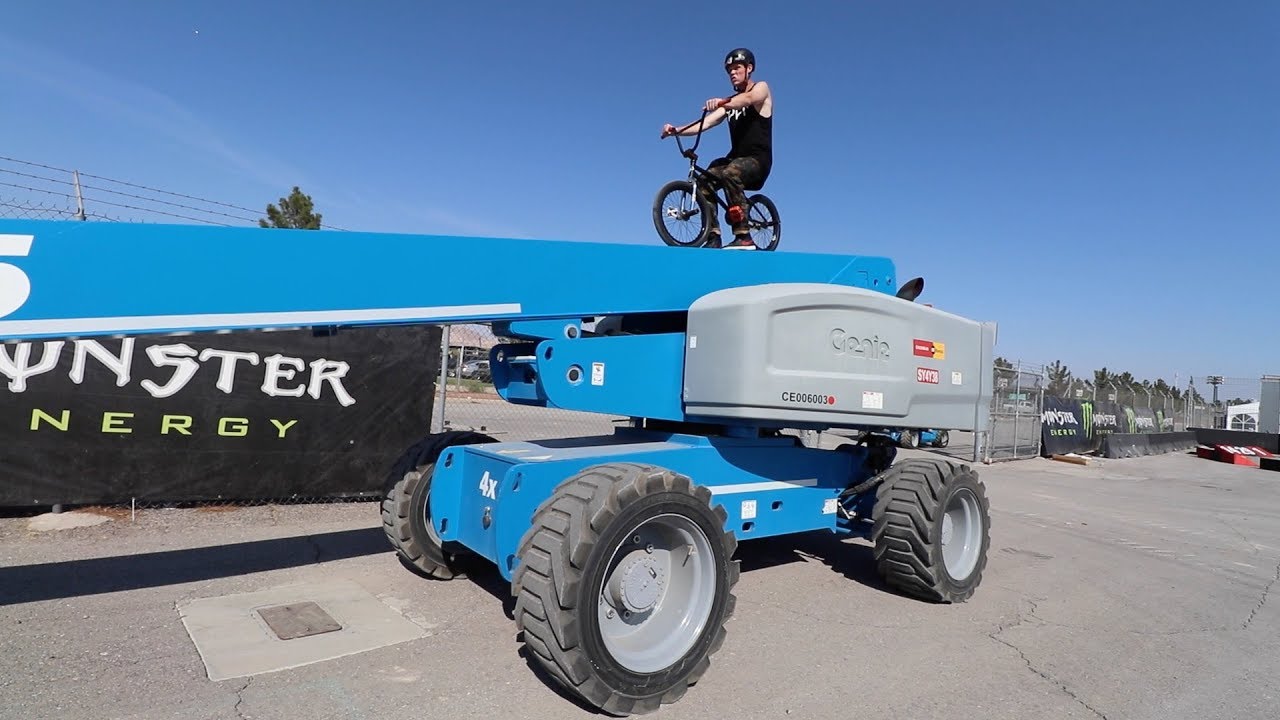 RIDING BMX IN A CONSTRUCTION SITE!