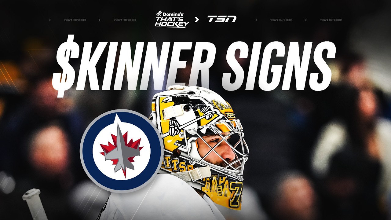 How does Skinner signing impact Hellebuyck's future with Jets?