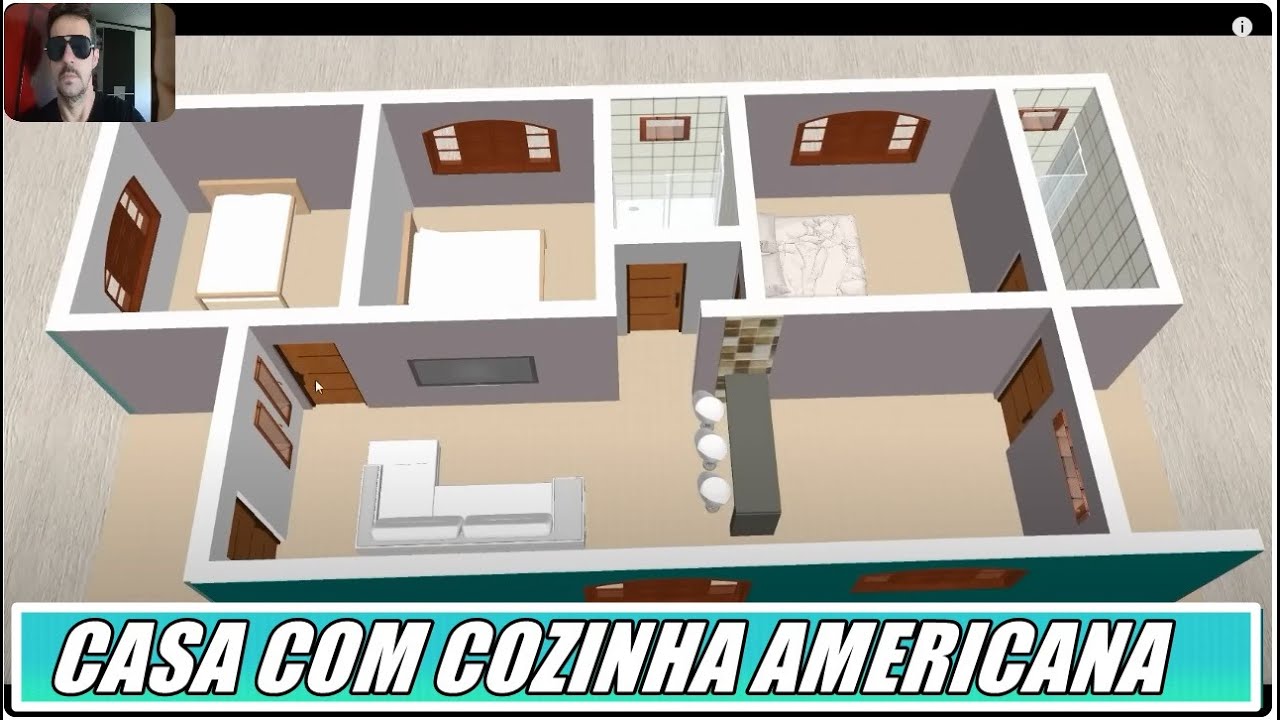 Casa com 3 Quartos e Cozinha Americana 💖💝