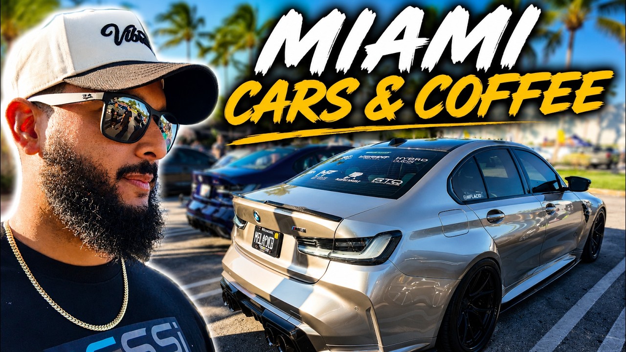 Cars and Coffee в Майами во время ЧЕМПИОНАТА МИРА ⚽️! Такая жара... В БУКВАЛЬНОМ СМЫСЛЕ