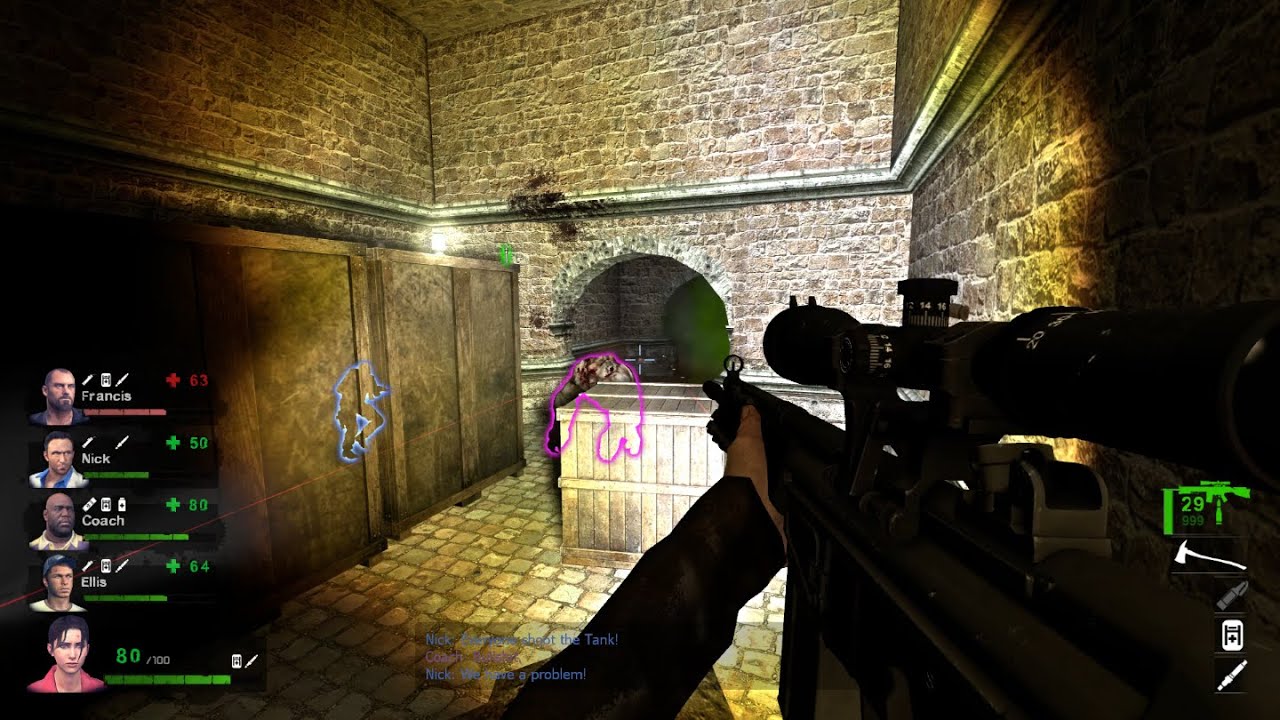 Left 4 Dead 2 Haunted Forest Expert, With 8 Survivors, Full Run