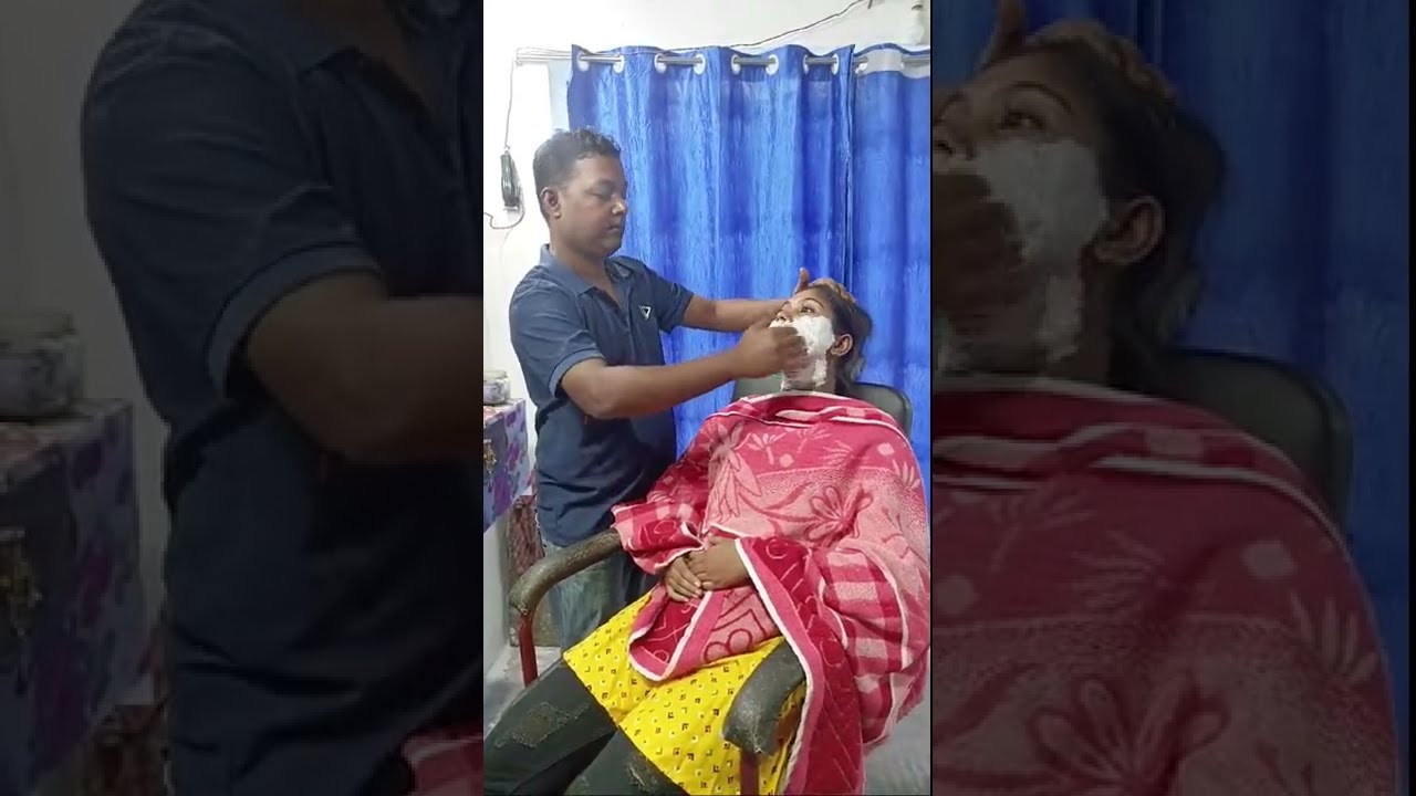 Woman Face Shave ||  মহিলাদের দাড়ি কাটা দেখুন  || See Women's Beard Cuts viral video |