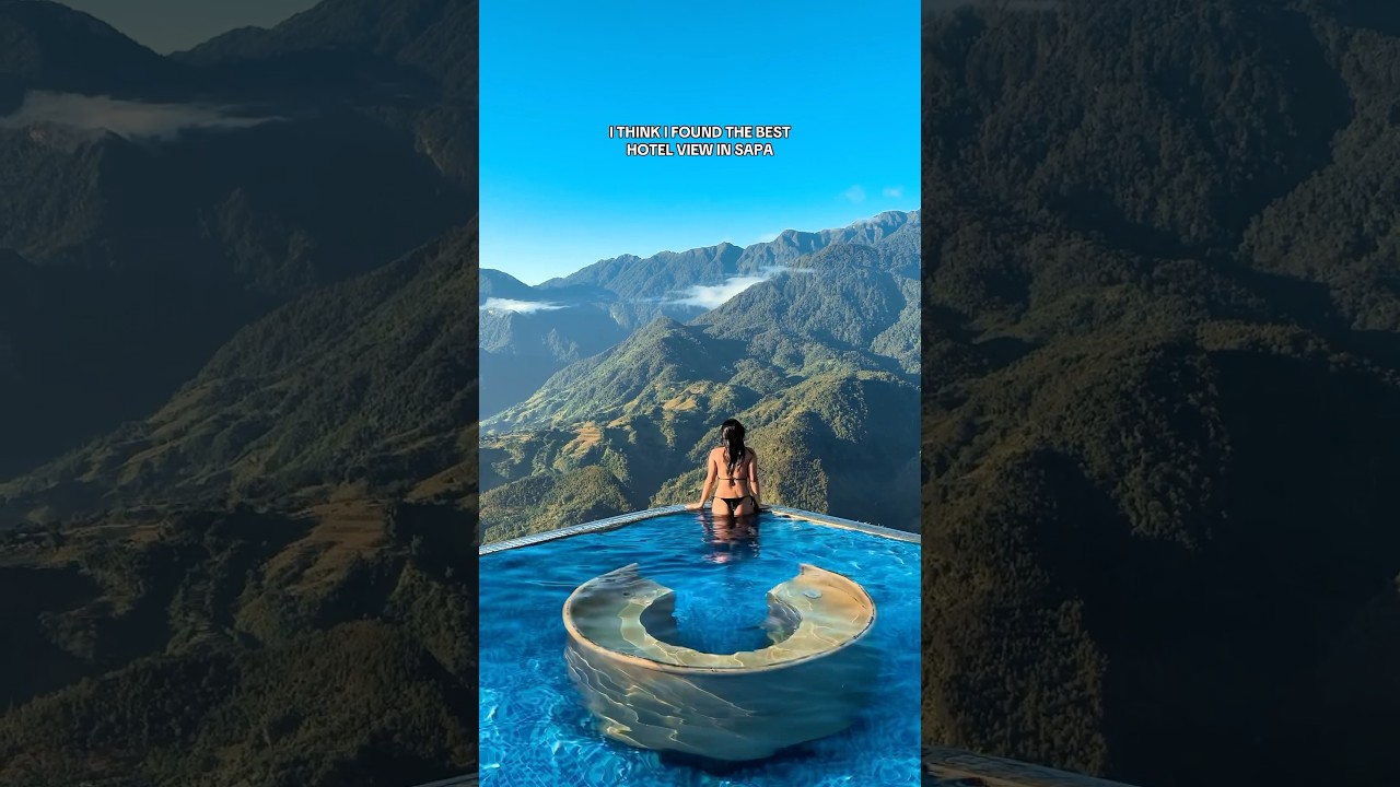 BEST HOTEL VIEW IN SAPA, VIETNAM 🇻🇳🏔️ #travel #travelvlog #sapa #vietnam