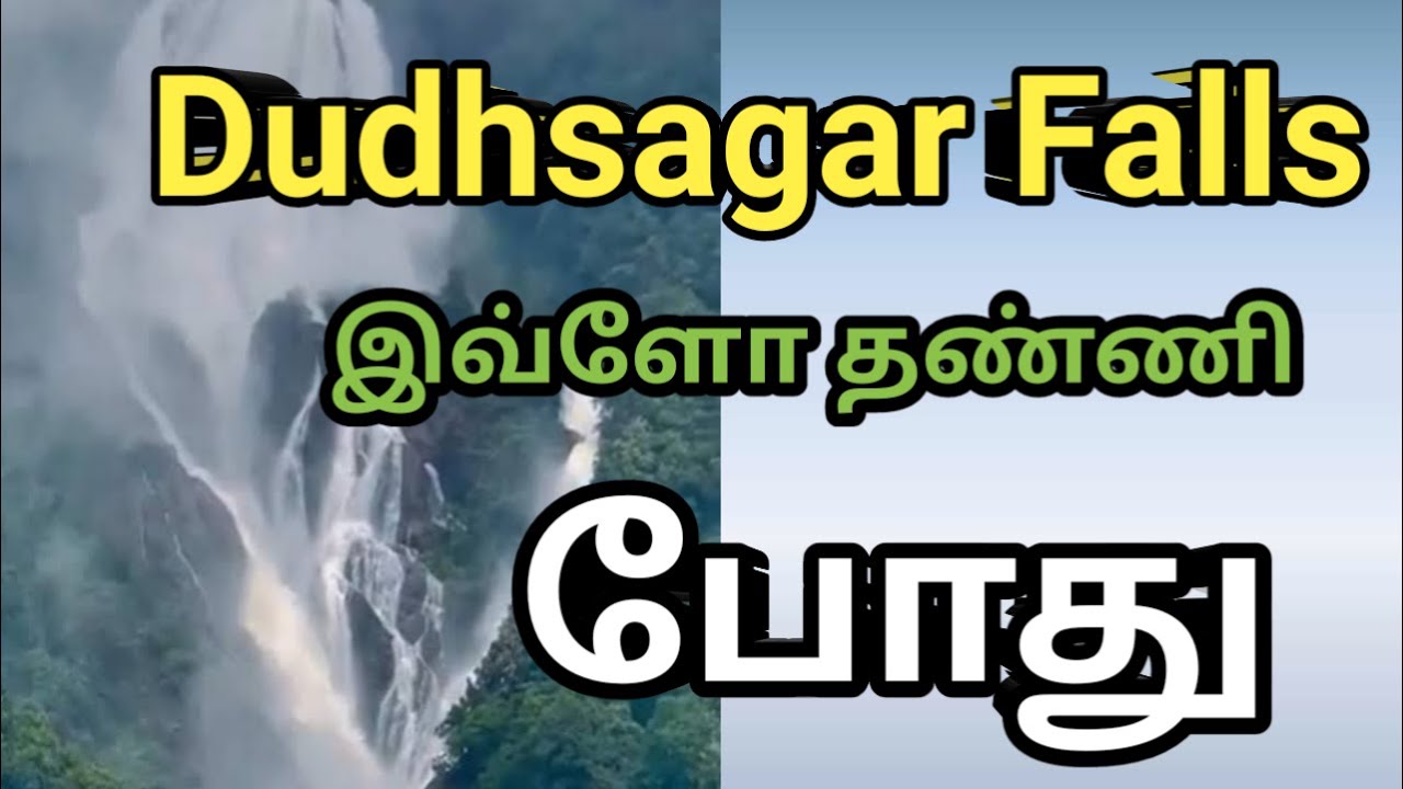 கோவா க்கு TRAIN ல plan பண்ணுங்க|Dudhsagar Falls|பாக்கலாம்#vlog #goa #dudhsagar #chennai #tamil
