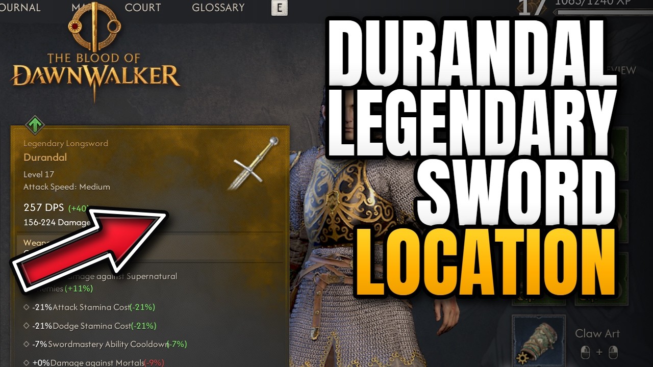 Gdzie znaleźć legendarny miecz &bdquo;Durandal&rdquo; w Blood of DawnWalker