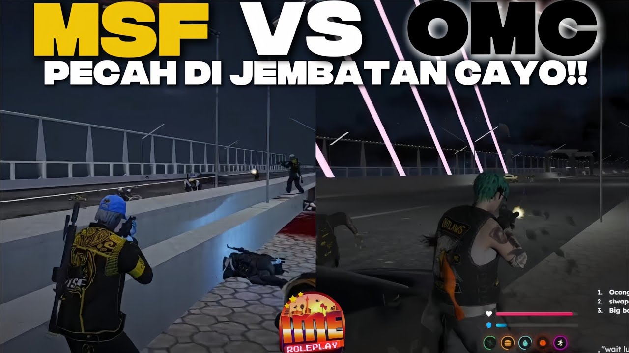 MSF VS OMC - PECAH DI JEMBATAN CAYO!! | #msf #omc #imeroleplay #imerp #gta #roleplay