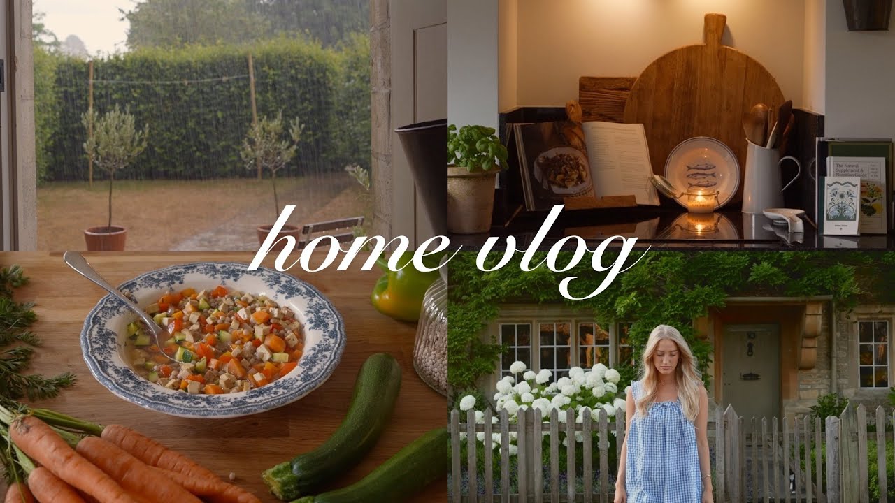 a cosy rainy summers day in england 