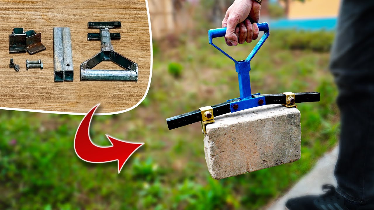 Workers like amazing homemade brick handle tool so much | How to DIY tool