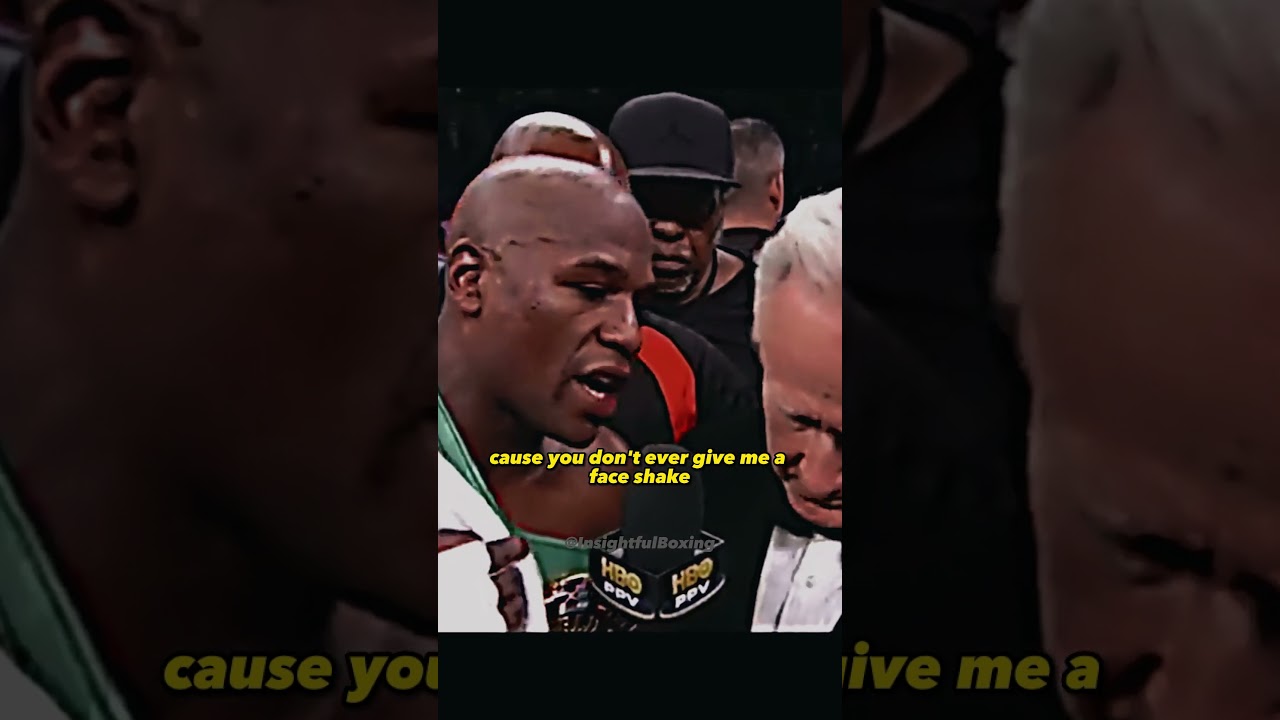 Floyd Mayweather Argues with Larry Merchant "You never give me a fair shake"