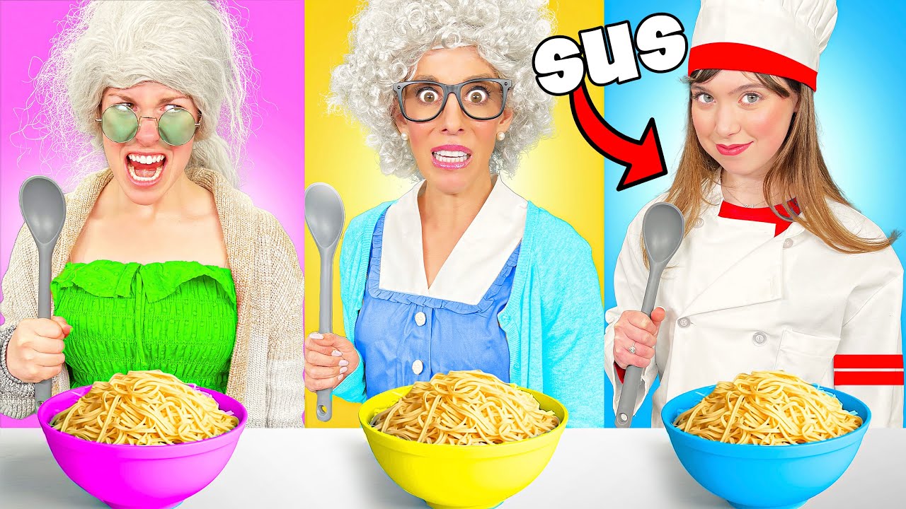 Me Vs Grandma Game Master Cooking Challenge
