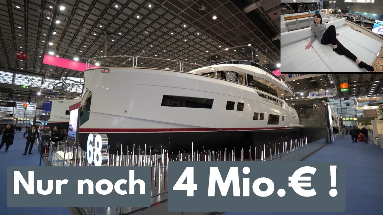 NUR NOCH GÜNSTIGE 4 Mio. €! 2024er 68 FUSS-LUXUSYACHT ZUM SCHNÄPPCHENPREIS ! ABSOLUTE SIRENA 68 2024