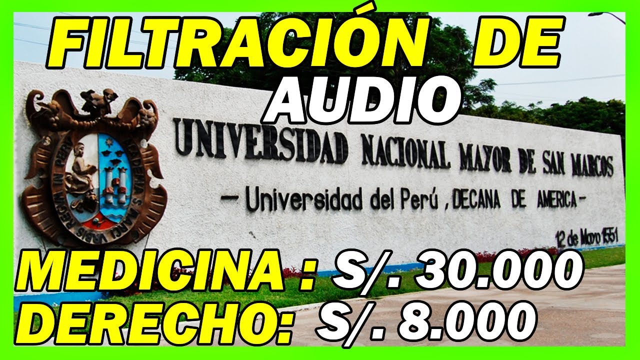AUDIO DE MAFIA DE VACANTES EN LA UNMSM-DICTABAN RESPUESTAS EN PLENO EXM DE ADMISIÓN-