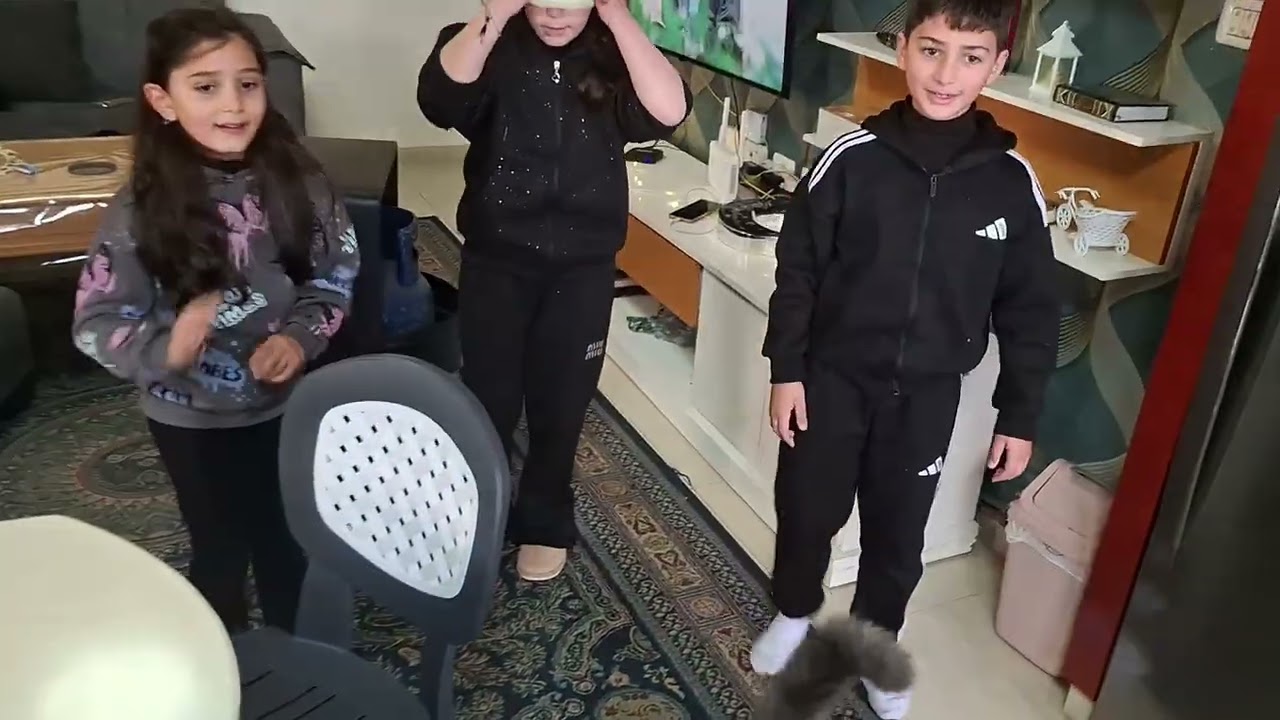  🐱💛 اللعب مع القطة في منزلنا 🐱💛يوم مليان ضحك ومرح | قطط مضحكة | لعب أطفال | Funny Cat & Kids Playing
