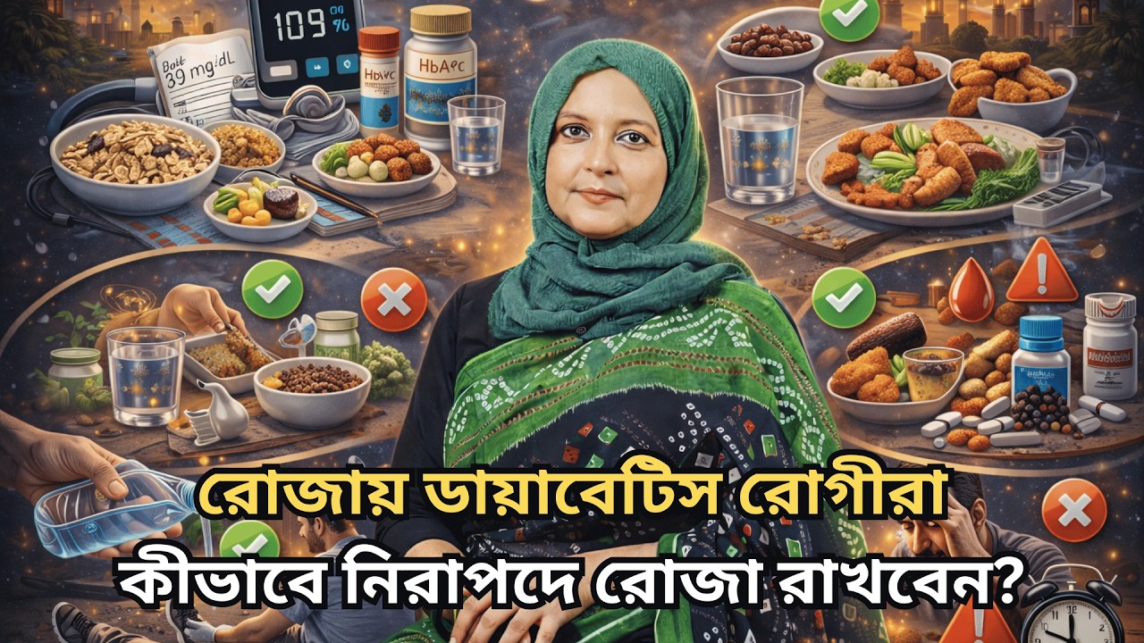 ডায়াবেটিস থাকলে রোজা রাখা কি নিরাপদ? সহরি-ইফতারের সহজ নিয়ম | With Dr. Shahnaz Choudhury