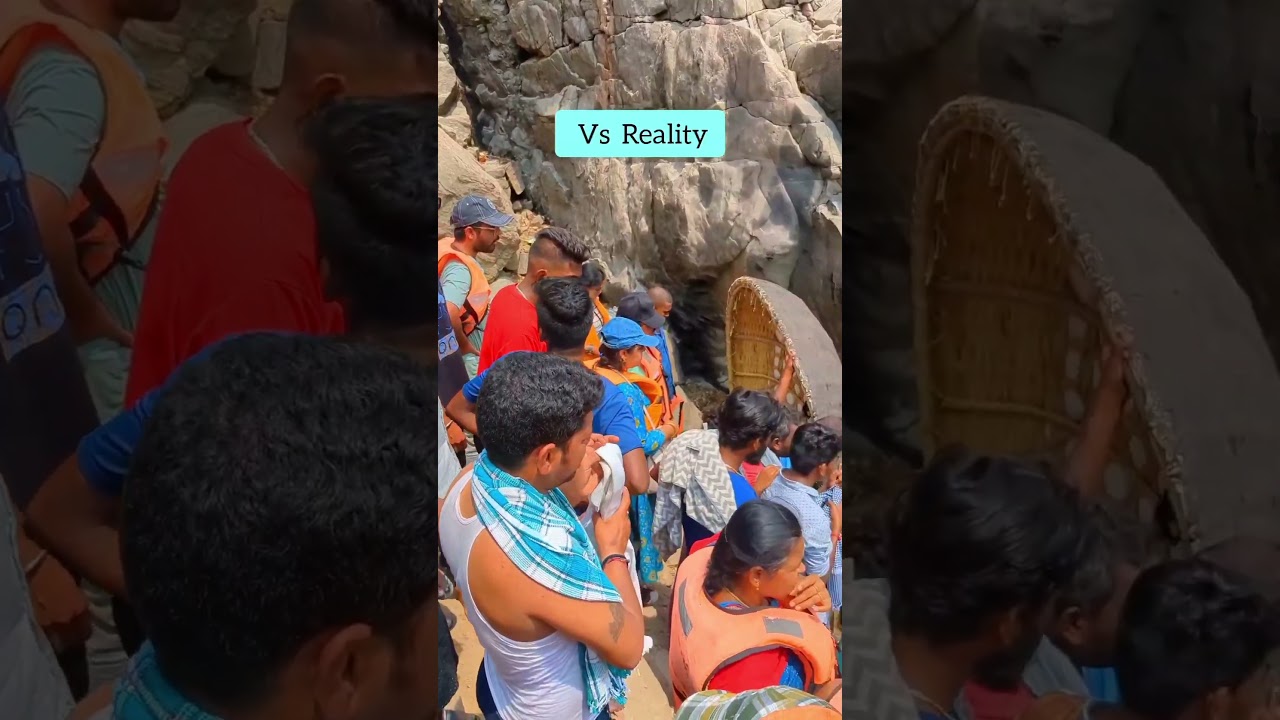 📍Hogenakkal falls, reel vs real. #karnataka #india #instagram #crowd #placestovisit