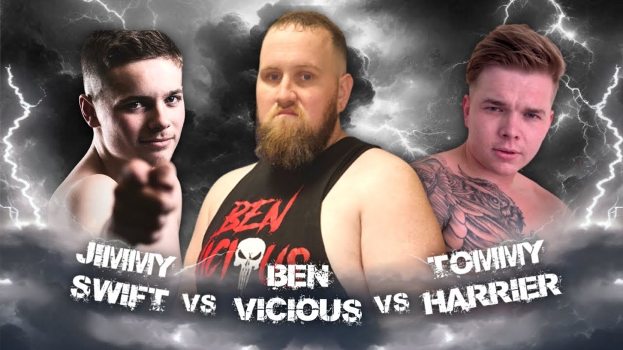 RIZEN Pro Wrestling Live 7, 3 Way Dance. Jimmy Swift Vs. Ben Vicious Vs. Tommy Harrier