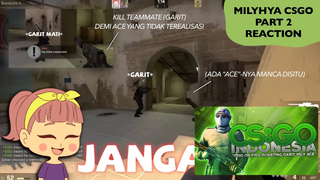 MANCA DENGAN PASSION-NYA UNTUK MENDAPATKAN ACE | MILYHYA CSGO (PART 2)