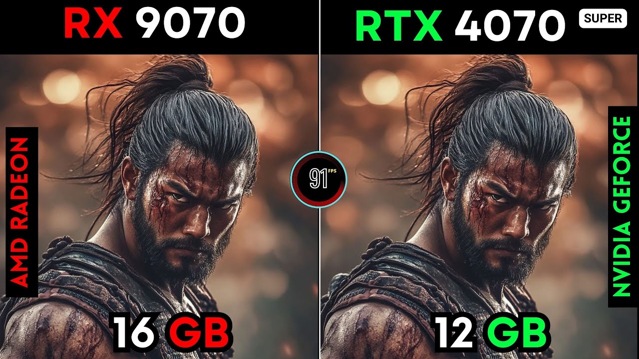 AMD RX 9070 VS AMD RTX 4070 SUPER TEST IN 20 GAMES