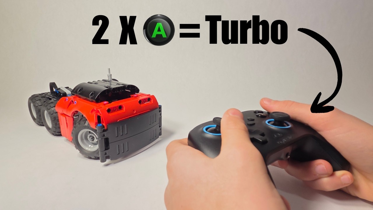 BuWizz Powered Lego RC 6-Wheeler With Trailer