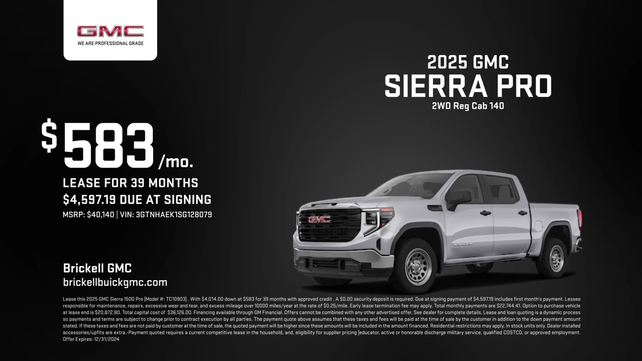 GMC Sierra 12/10/2024 4663768
