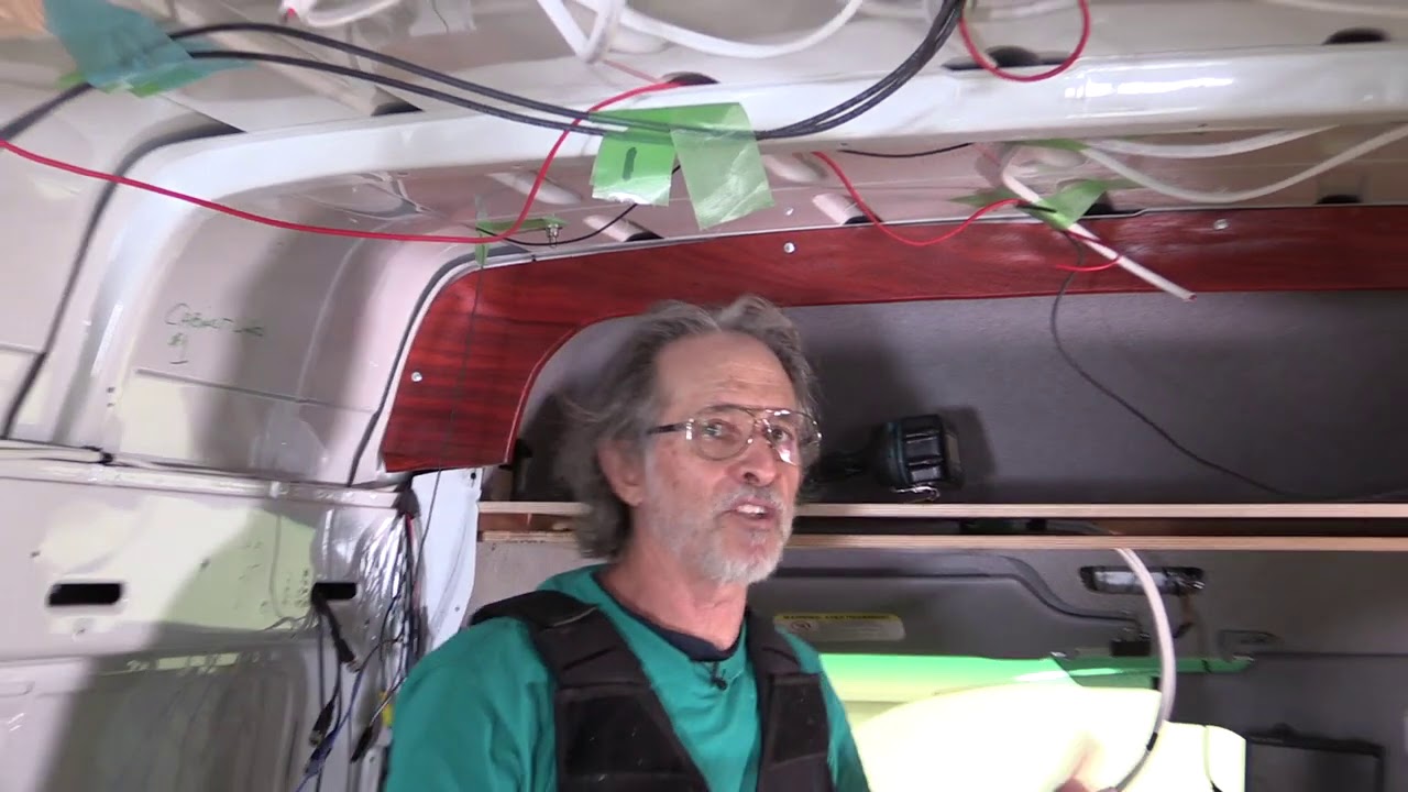Van Conversion Part 6:  Padauk Headboard, Walls & Shower Pan