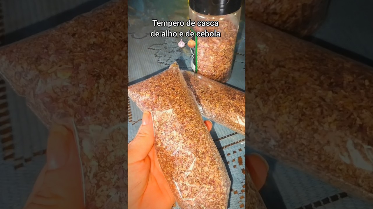 Tempero de cascas de alho e cebola 🧄🧅
