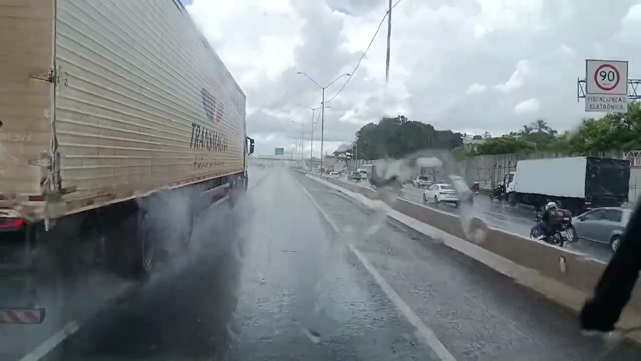 Véiodaestrada mostrando da saída da marginal Tietê até Cumbica 