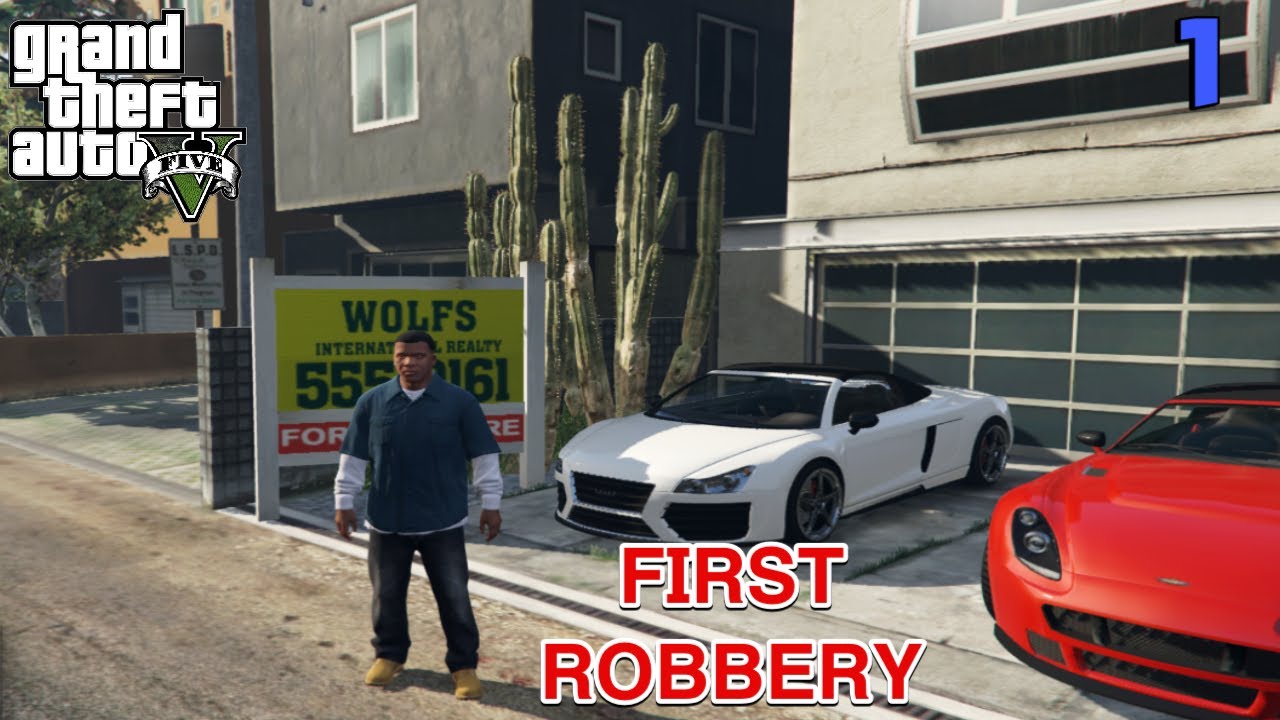 Playing Gta V For The First Time | Robbery In Bank