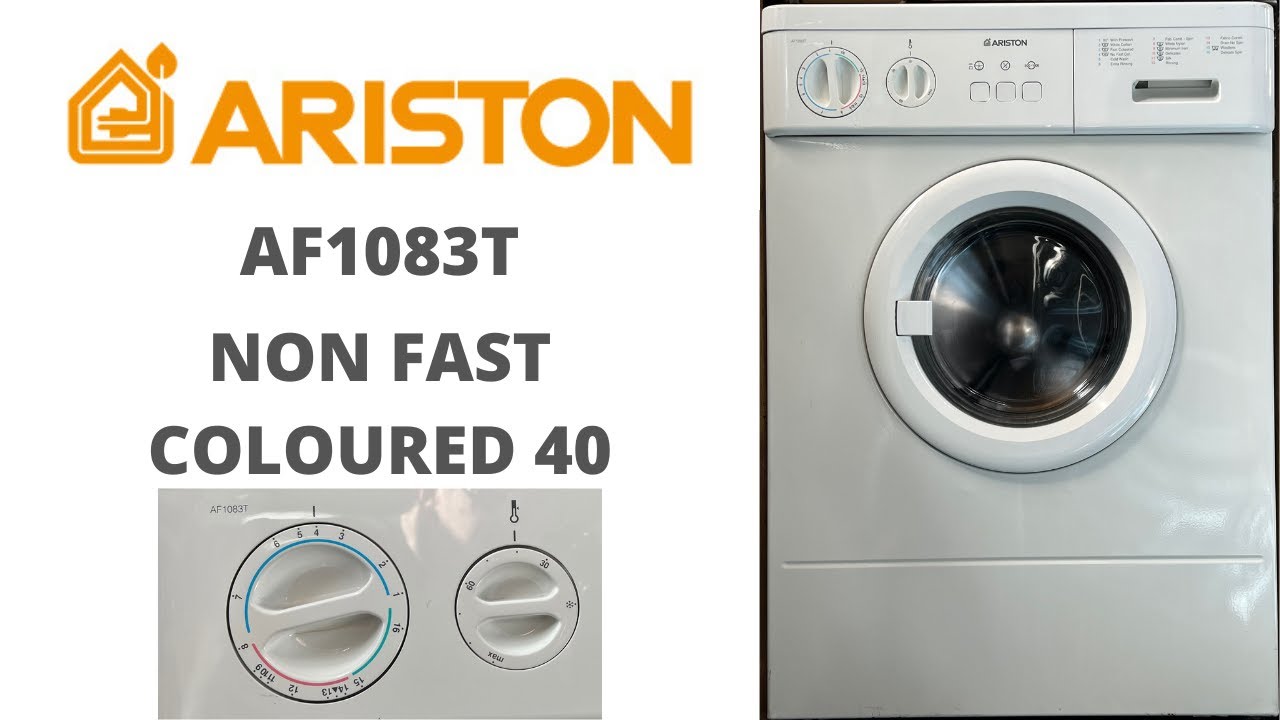 Ariston AF1083T Washing Machine - [4] Non Fast Coloured 40