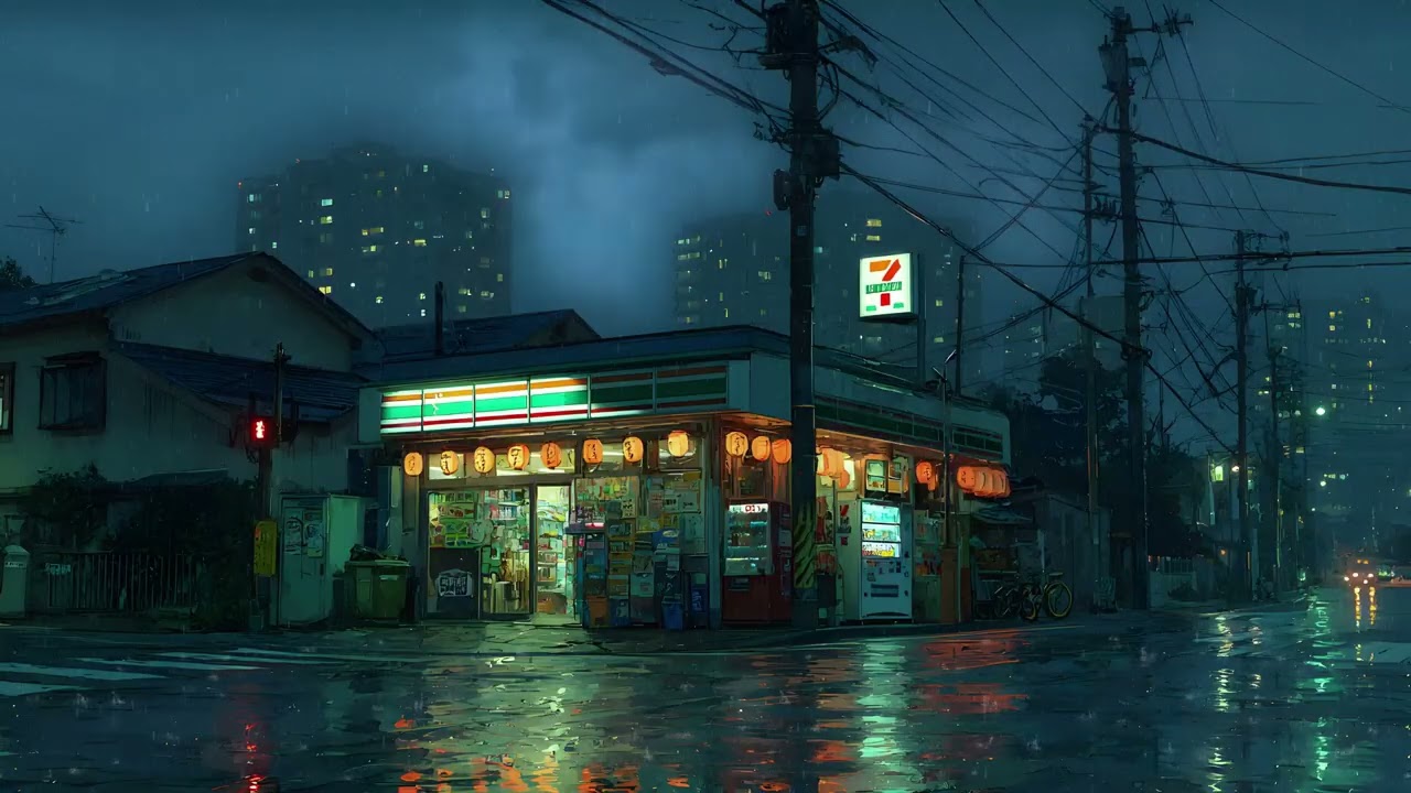 Tokyo After Midnight 🌙 Lofi Sleep with Rain Night In Tokyo