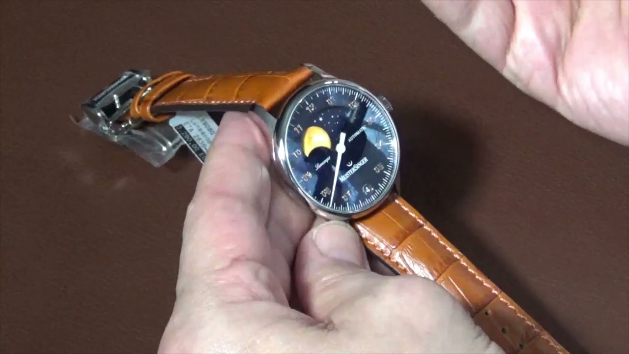 The Meistersinger Lunascope is a very cool Moonphase watch!