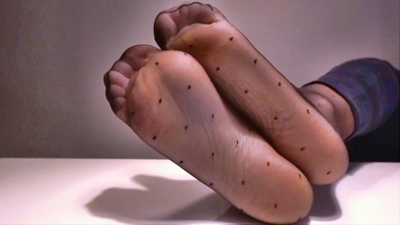 Sweaty Thin Black Dot Nylon Soles After Work