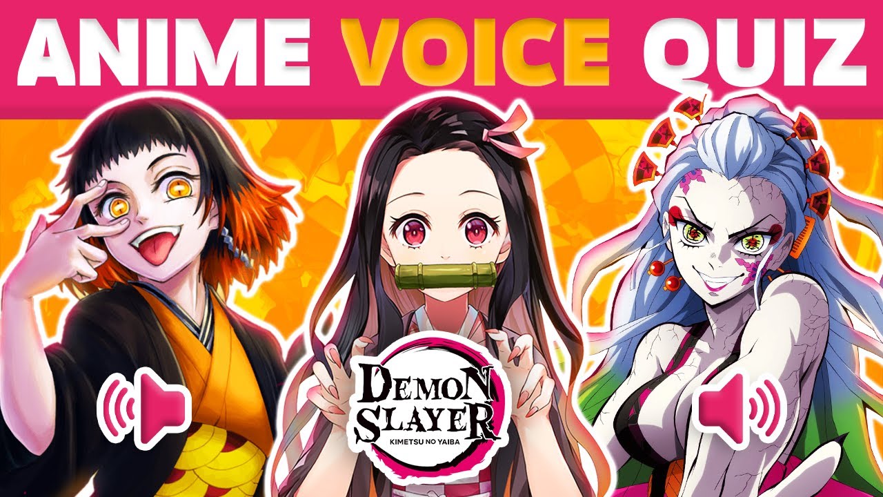 DEMON SLAYER VOICE QUIZ 👺🔊 Demon Slayer: Kimetsu no Yaiba 🐗 PART 2