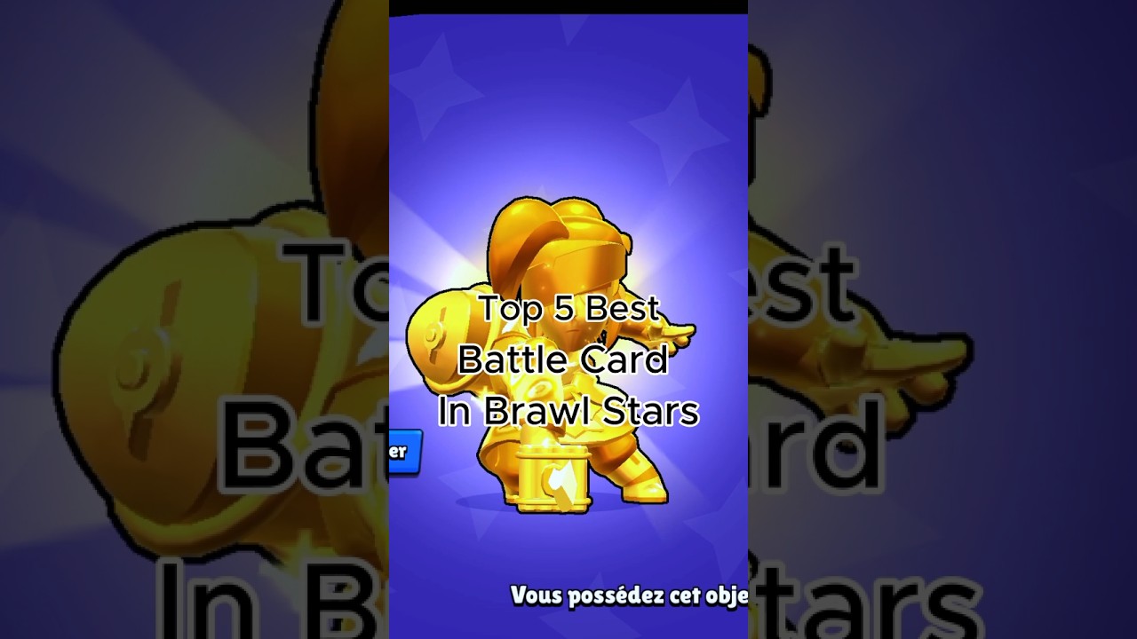 Top 5 best battle card in Brawl star  🗿 #brawlstars