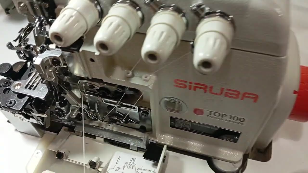 Overlock Siruba 5 hilos  757 enhebrado