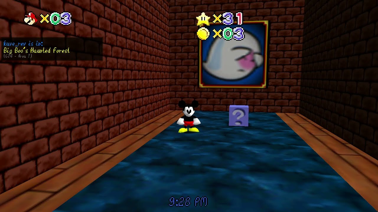 Mickey Mouse Mod for Mario 64 PC Port - Coop DX - Progress and Challenges 1