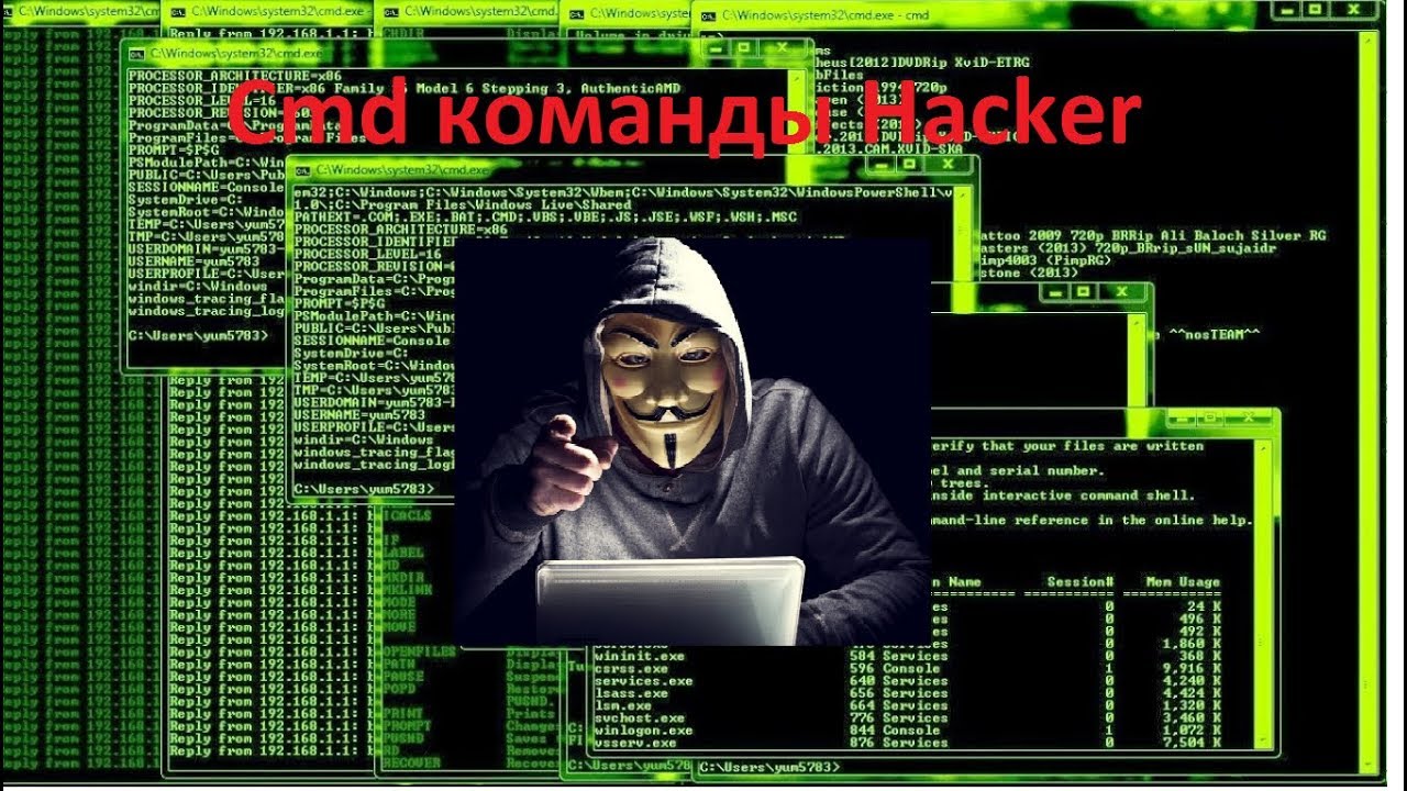 Cmd команды для хакеров