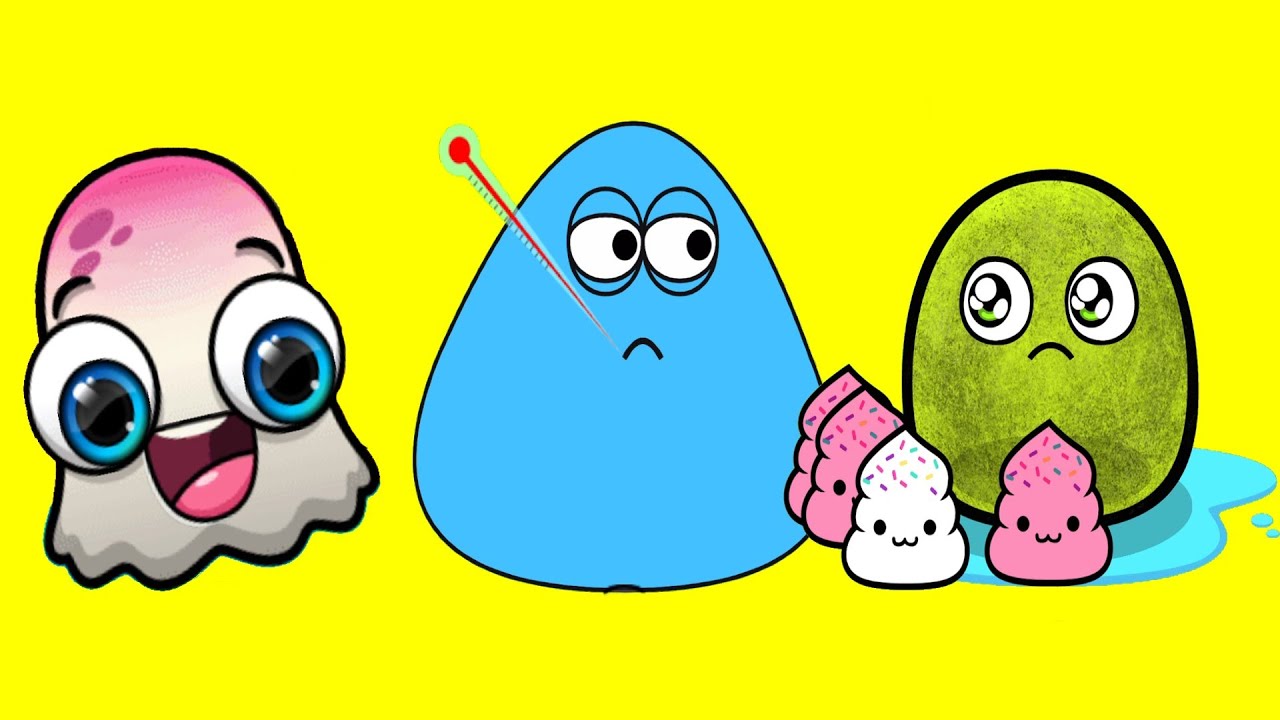 Pou y sus amigos. POU vs MOY 7 vs myBOO 1. Mejores juegos de mascotas para android y tablet.