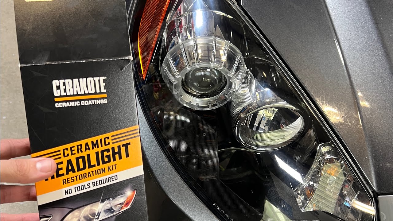 Cerakote headlight restoration kit works!!