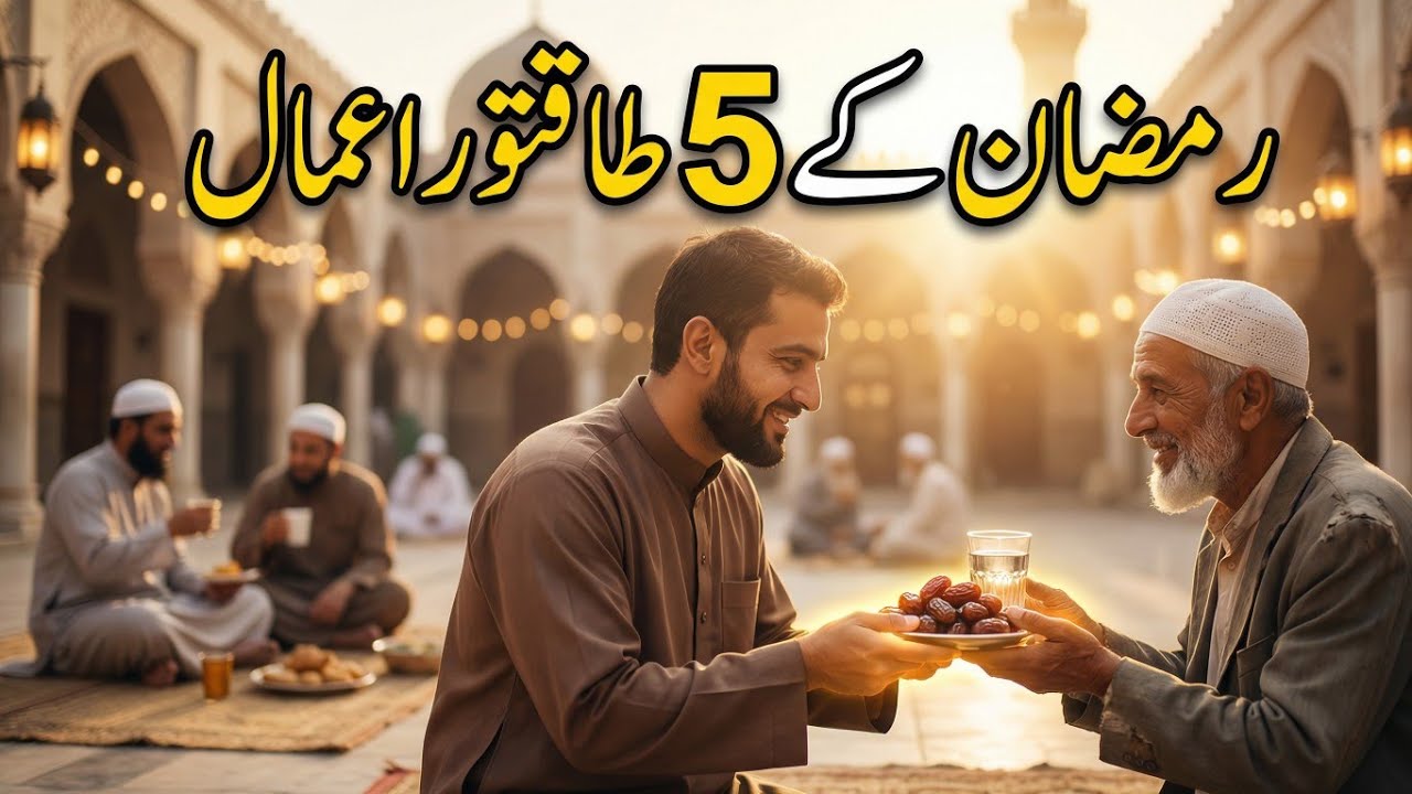Chhota Sa Sadqa, Bada Asar: Ramzan Ke 5 Behtareen Aamaal” Islamic Urdo