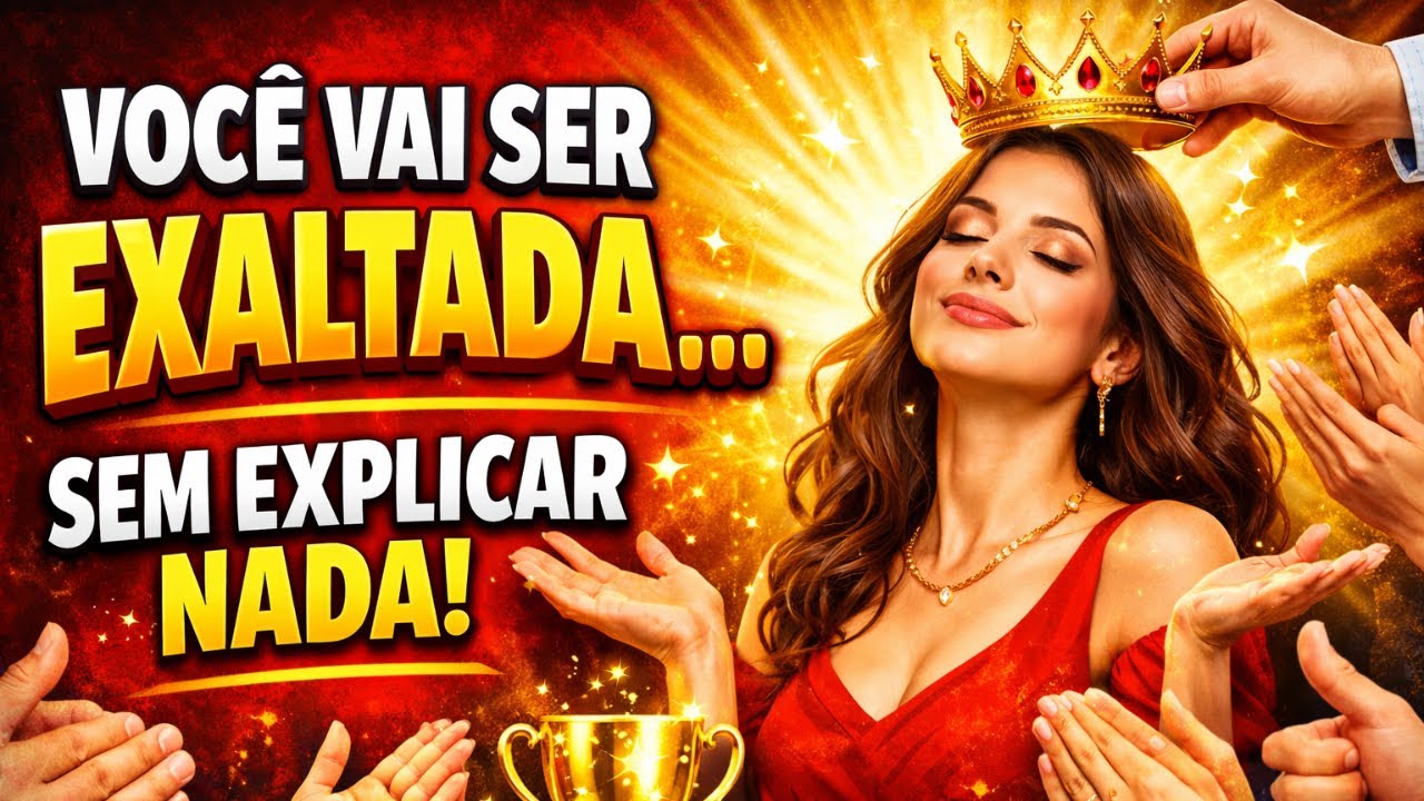 Você vai ser exaltada sem precisar se explicar