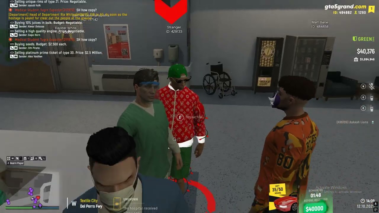 Grand RP EMS Medical Service Doing Job