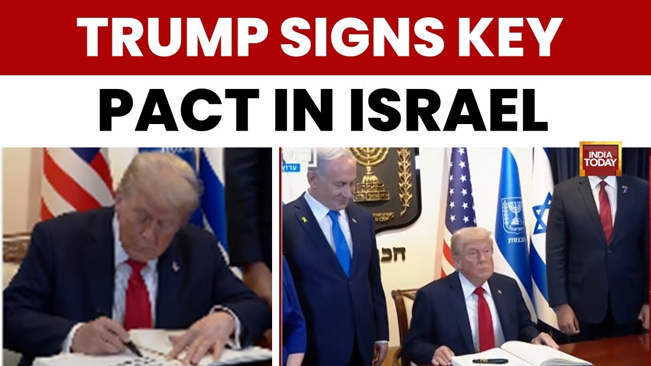 Trump Signs Mideast Peace Pact: Trump in Tel Aviv as Hostages Freed After 2 Years!