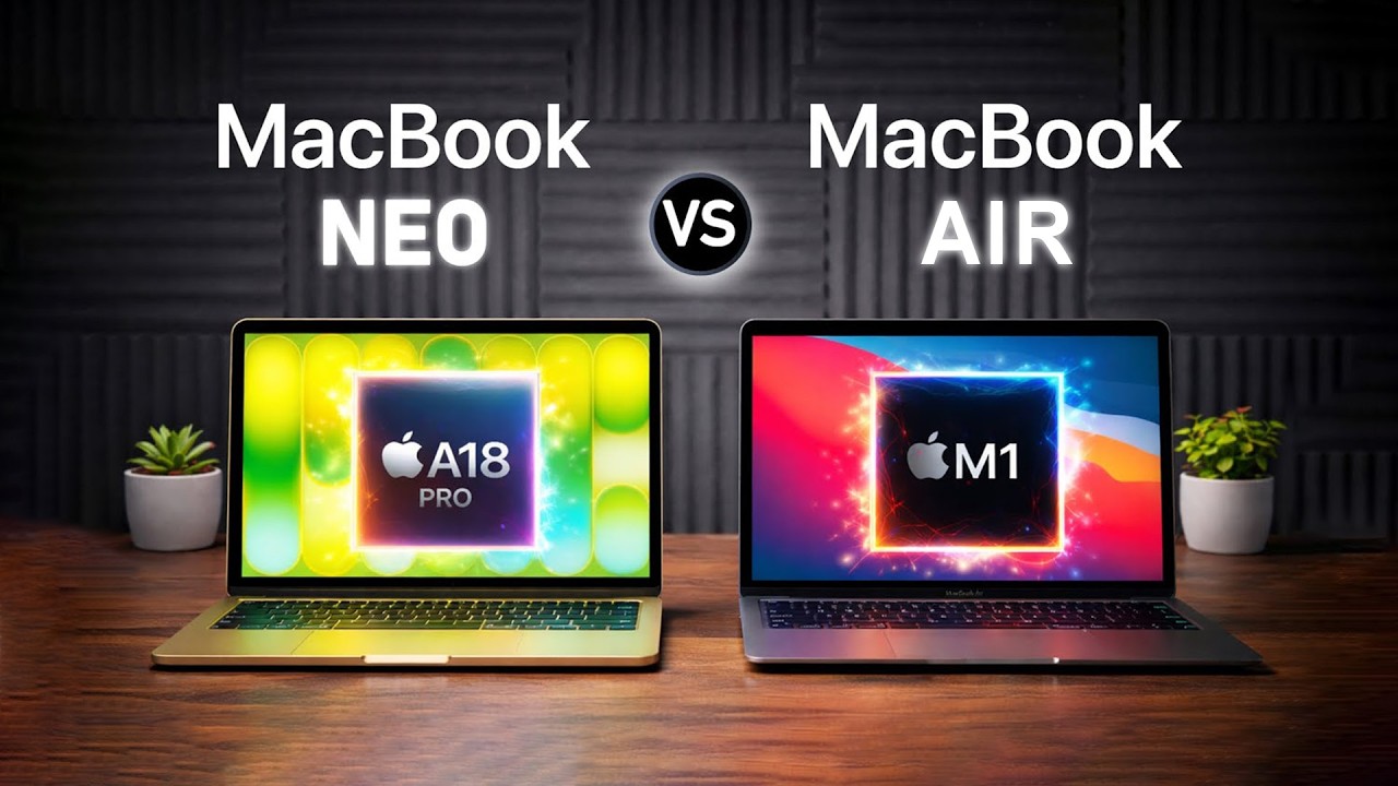 MacBook Neo不如6年前的M1 MacBook Air？那就比比看