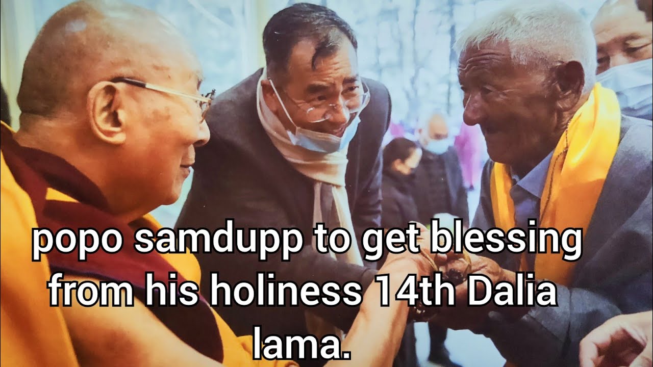popo samdup to get blessing from his holiness 14th Dalai Lama. #tibetanvlogger  #tibetanyoutuber