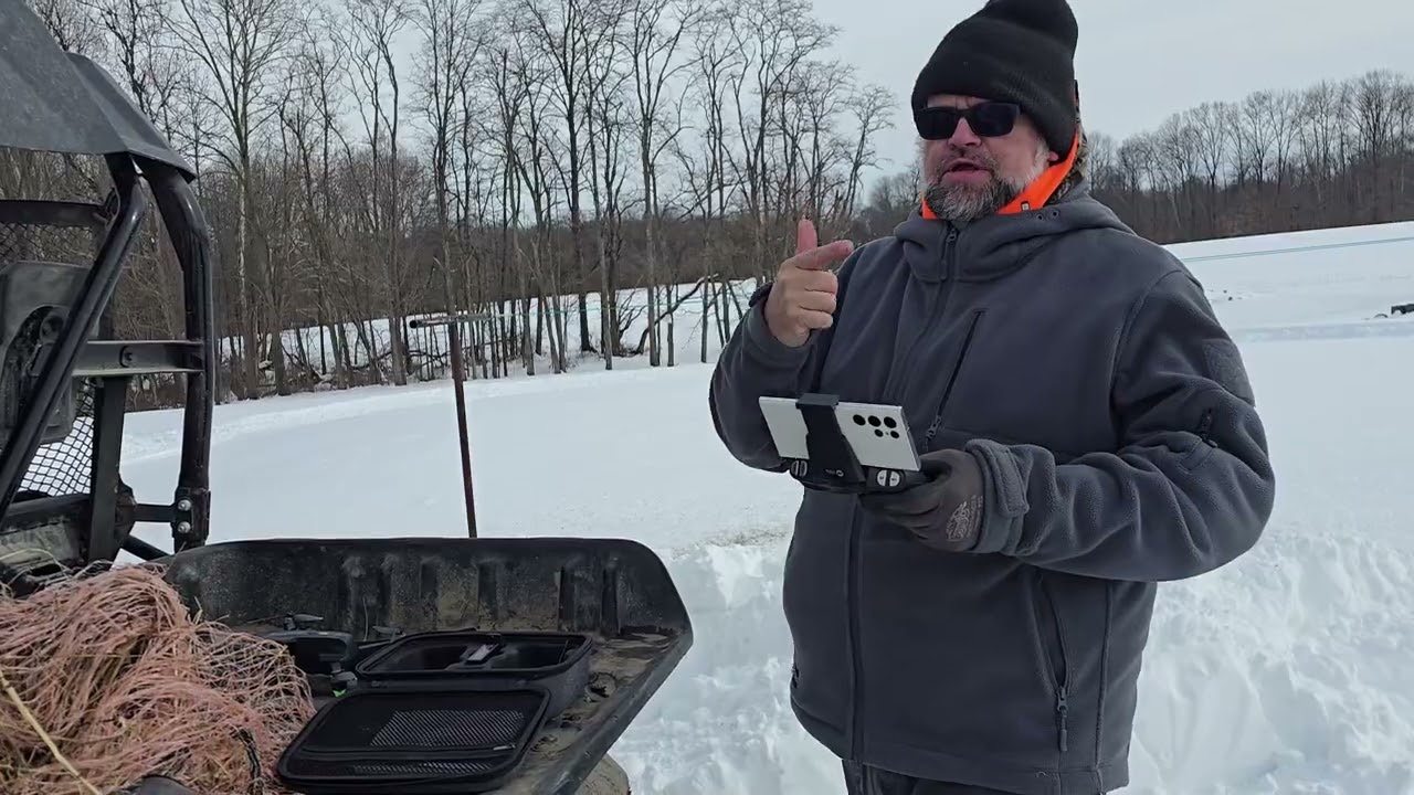 Tmaxxric Winter Storm Views using Drone follow feature first try.
