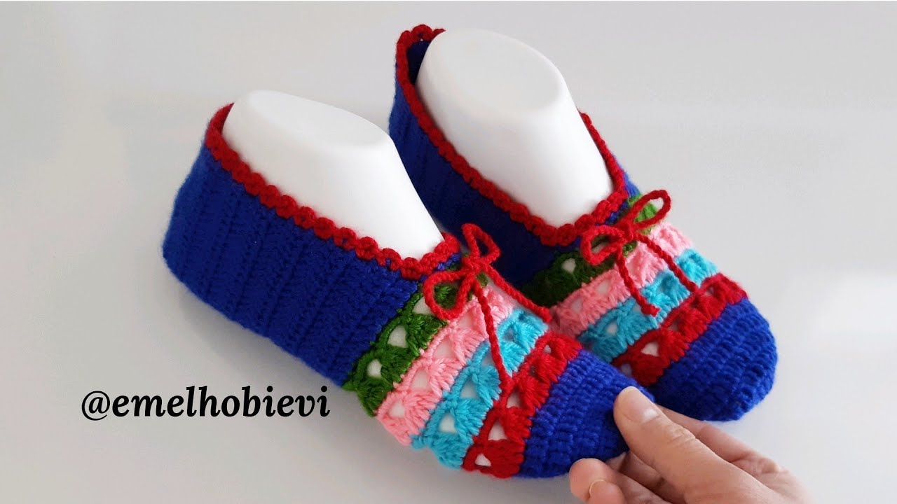 Tığ İşi Desenli Patik 5 / EMELHOBİEVİ TASARIMIDIR !.