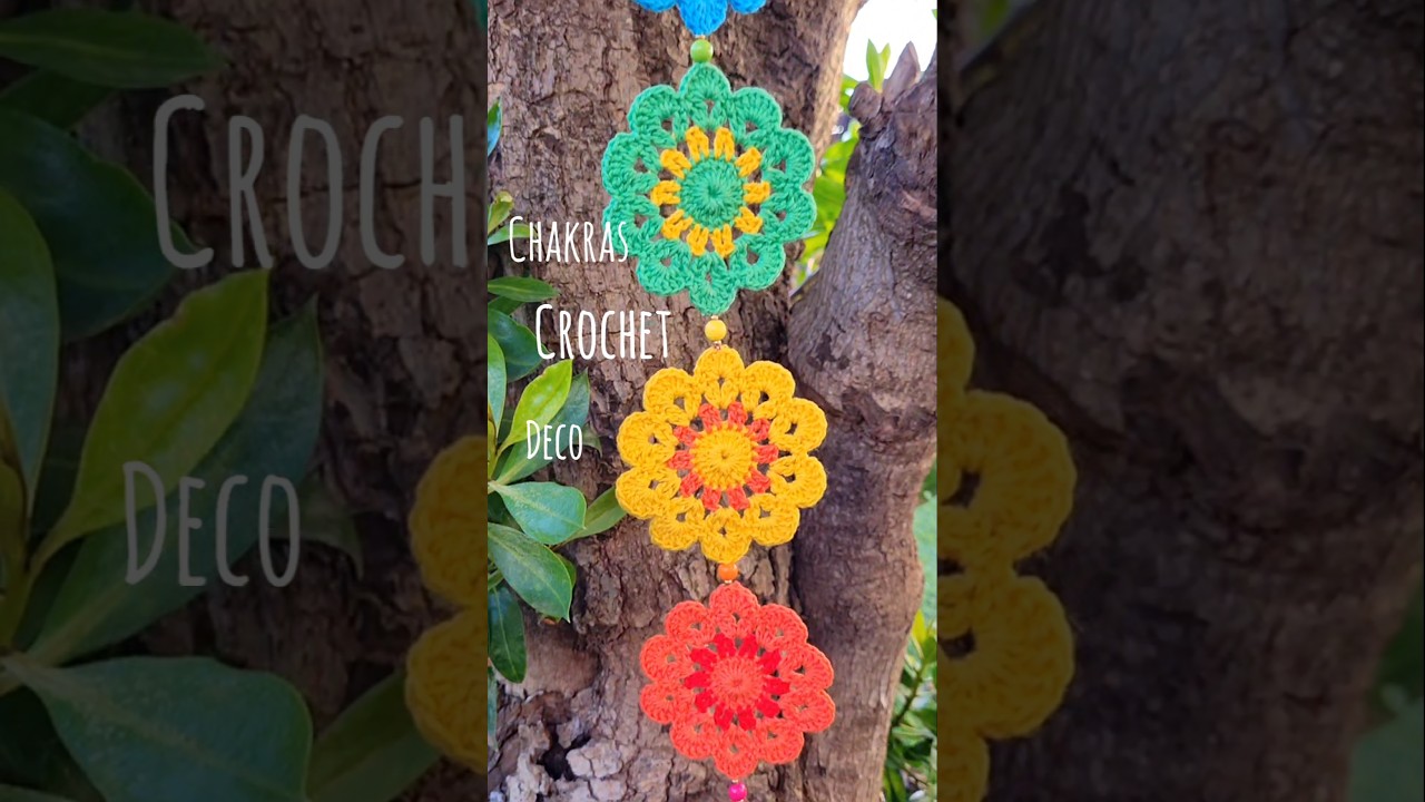 Dise&ntilde;o Chakras Crochet Deco 🌸Dise&ntilde;o f&aacute;cil y r&aacute;pido  #crochet #hechoamano #tutorial