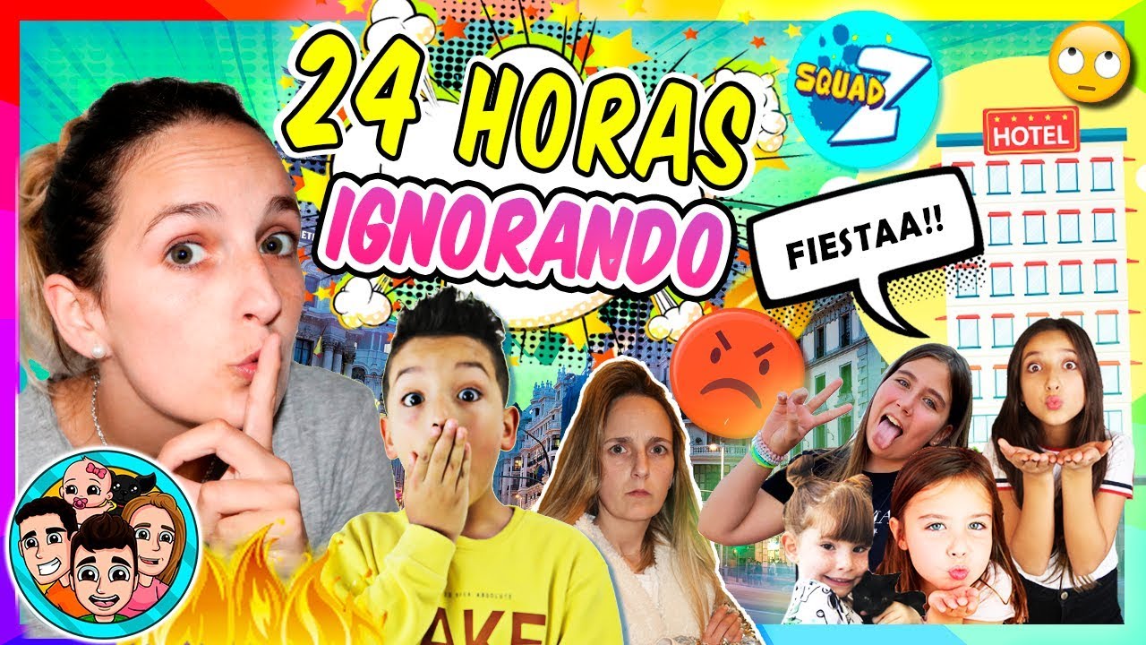 24 HORAS MI MADRE Me IGNORA  藍 VENGANZA!!  Hago FIESTA PIJAMAS con YOUTUBERS se ENFADA 