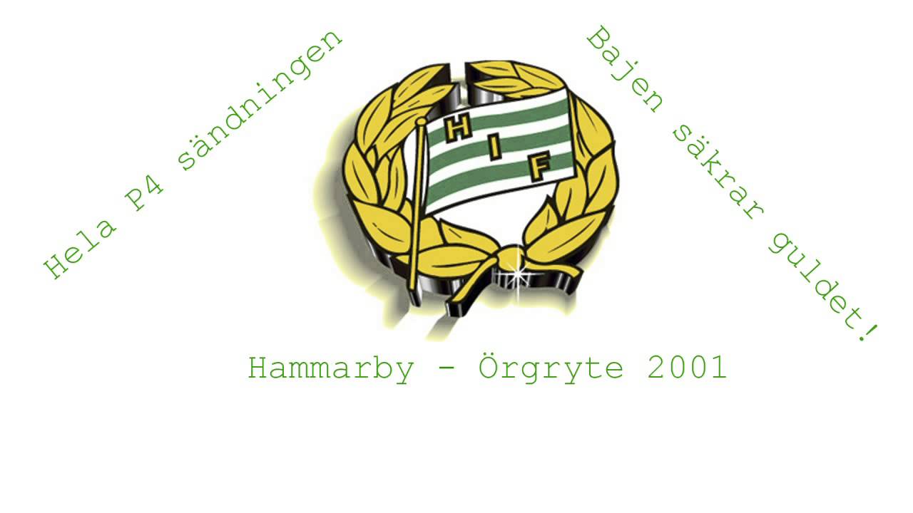 Hammarby - Örgryte 2001:  Hela P4-sändningen då Hammarby säkrade SM-Guldet